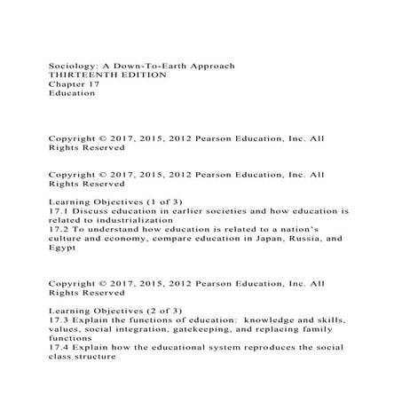 Sociology A Down-To-Earth ApproachTHIRTEENTH EDITIONChapter.docx