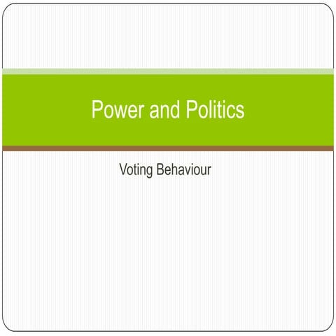 Voting behaviour ppt | PPT