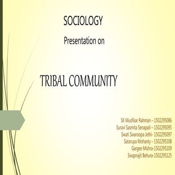 Tribal Community