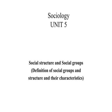Sociology part 5