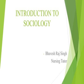 Introduction of Sociology 
