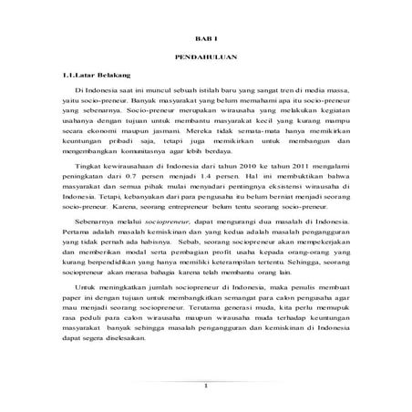 Makalah Sociopreneur