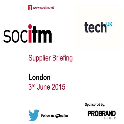 Socitm Supplier Briefing London