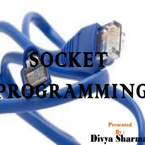 Socket programming | PPT