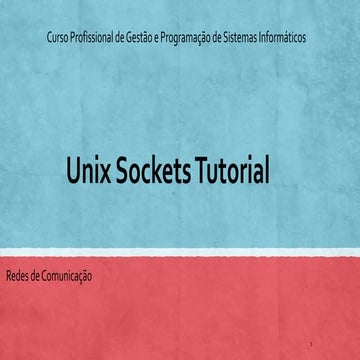Unix Sockets | PPT