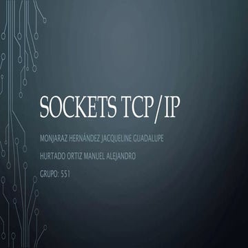 Sockets tcp | PPTX