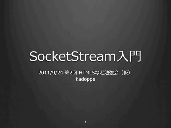 SocketStream入門