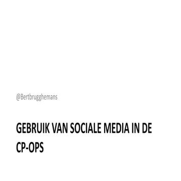 Social media - DIR CP-OPS