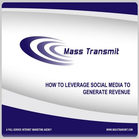 How to Leverage Social Media to Generate Revenue