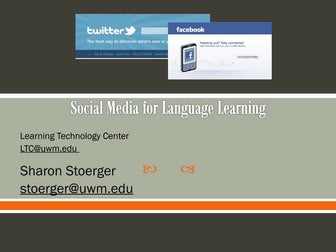Social Media for Language Learners