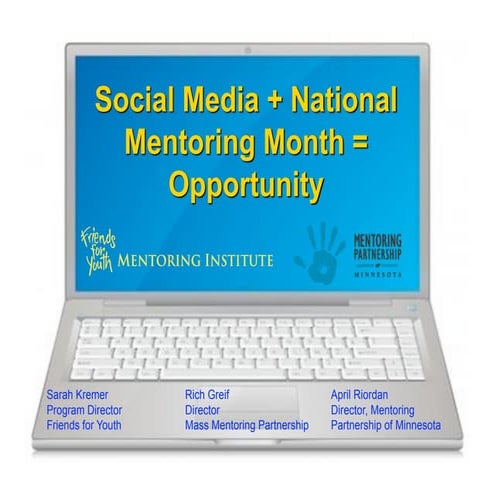 Social Media + National Mentoring Month = Opportunity
