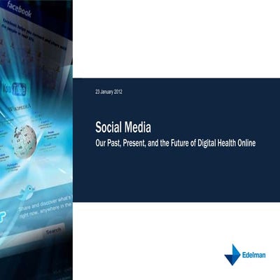Social Media for Pharma: Past, Present and Future