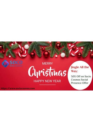 Joy Unleashed: Socio Cosmos' Festive Extravaganza – A 50% Christmas Spectacle