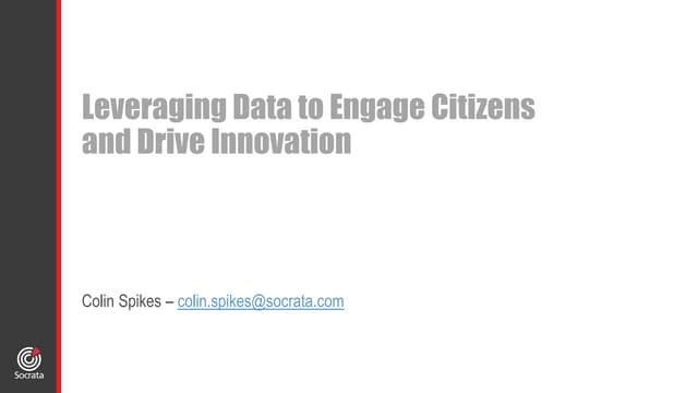 Socrata GovHack presentation