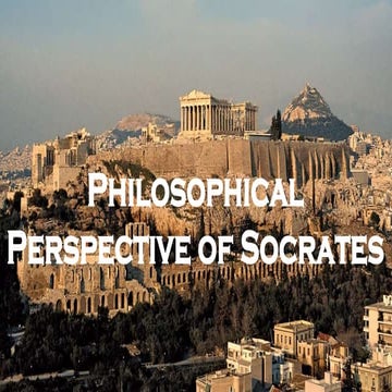 Philosophical Perspective of Socrates