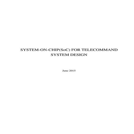system on chip for telecommand system design