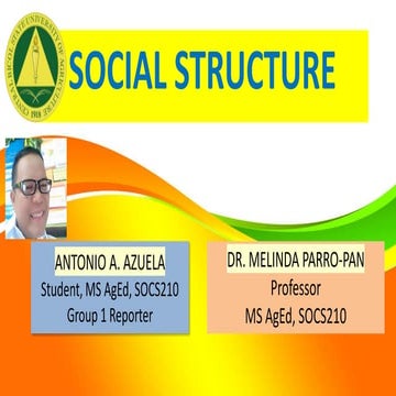 Social Structures