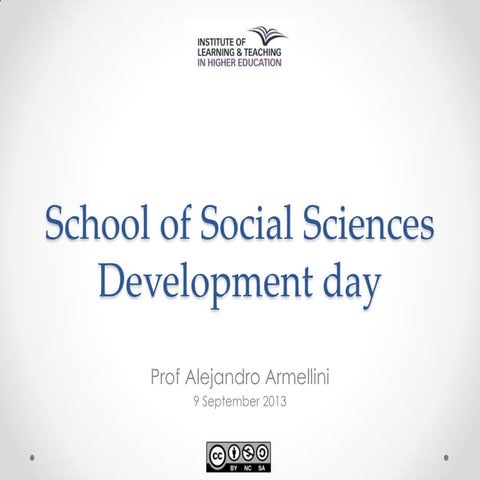 University of Northampton, Social Sciences Development Day, 9 Sept 2013