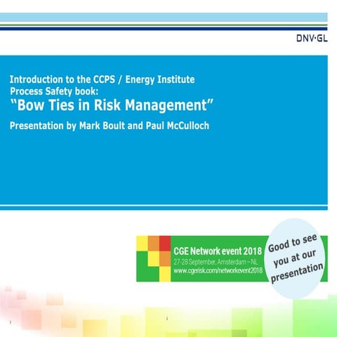 “Bow Ties in Risk Management”/Bow Ties- QRA