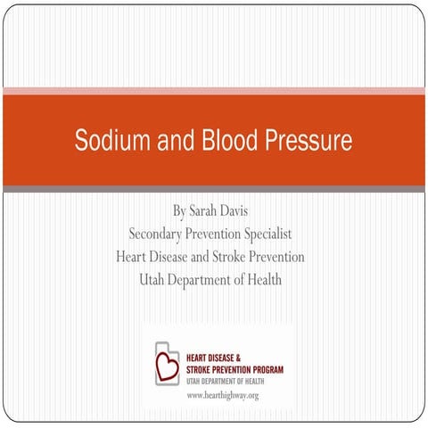 Sodium and Blood Pressure