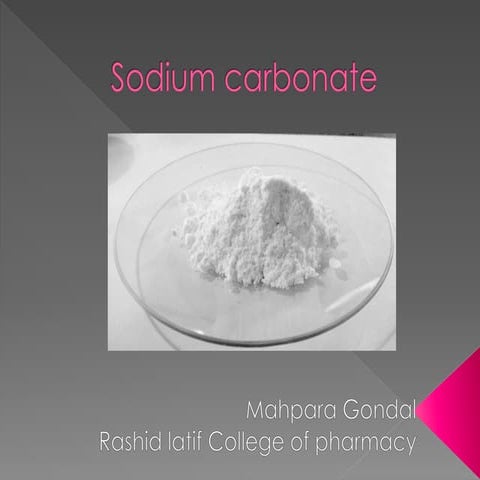 Sodium carbonate