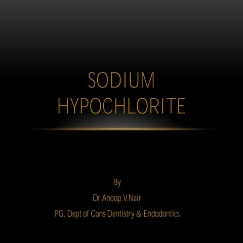 Sodium hypochlorite