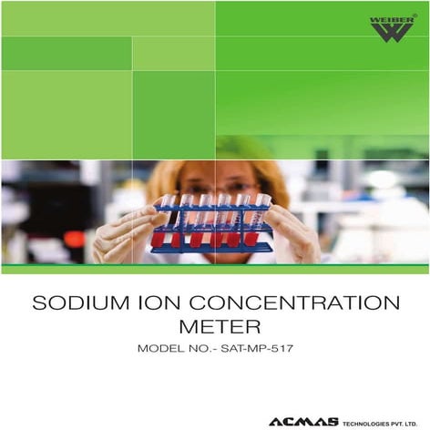 Sodium Ion Concentration Meter by ACMAS Technologies Pvt Ltd.