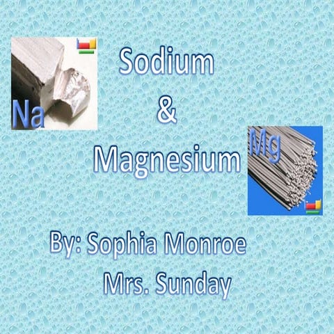 Sodium & magnesium