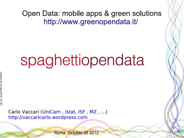 spaghettiopendata a greenopendata