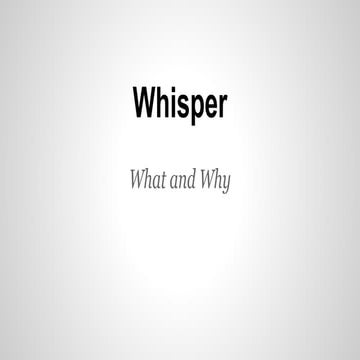 Whisper