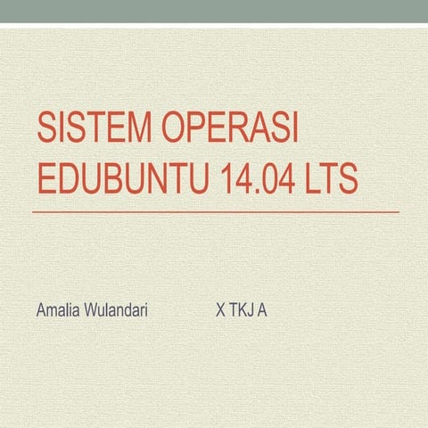 IP Address (Linux Edubuntu14.04 LTS)