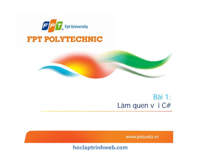 Bài 1 - Làm quen với C# - Lập trình winform