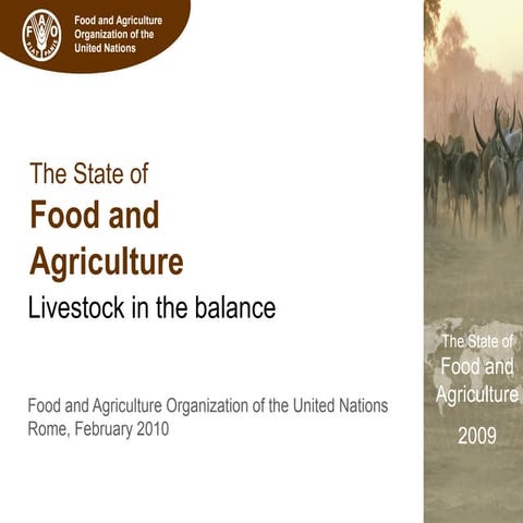 The State of Food and Agriculture 2009 | PPT