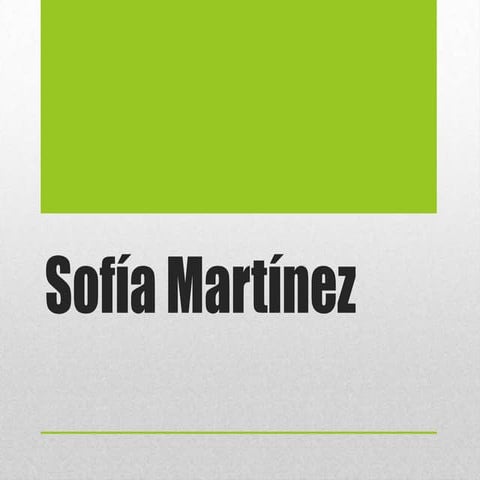 Sofía martínez