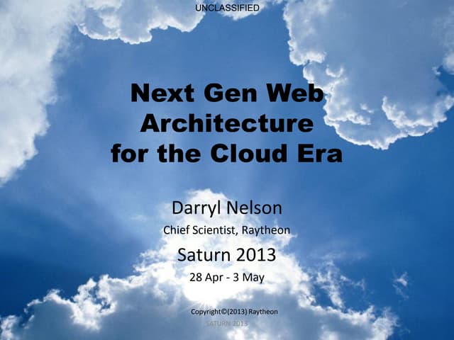 SOFEA: Service Oriented Front End Architecture, Next Gen Web Architecture for...