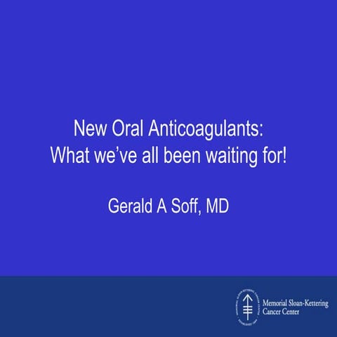 new oral anticoagulants