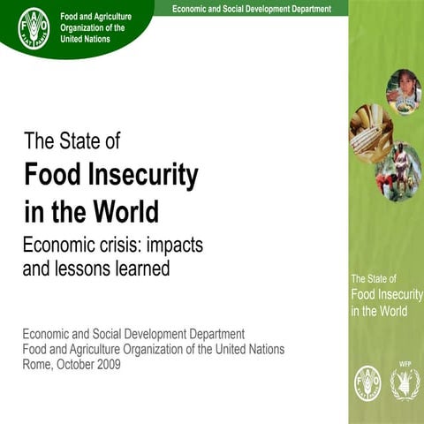 Food Insecurity and How to Address it | PPTX