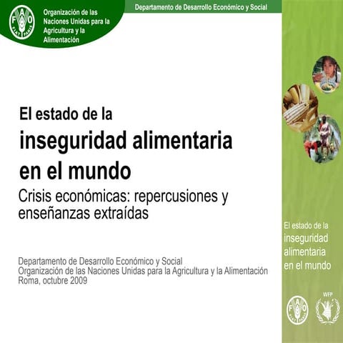 El estado de la inseguridad alimentaria en el mundo | PPT