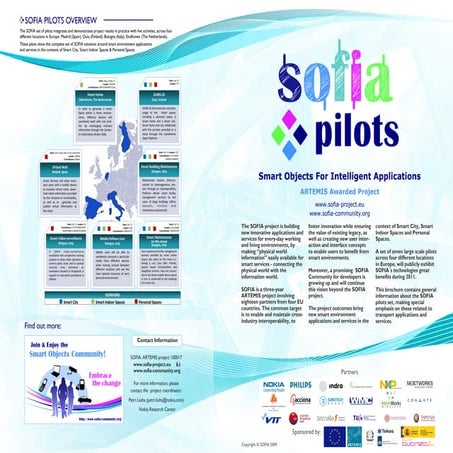 SOFIA PILOTS BROCHURE 8th European ITS Congress, Lyon - France 