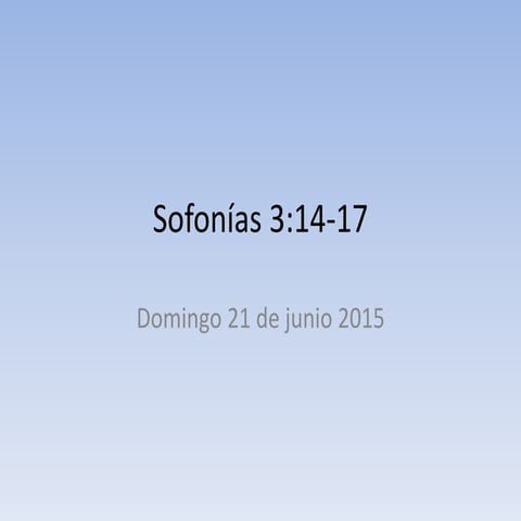 Sofonías 3