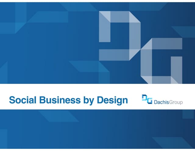 Social Business By Design