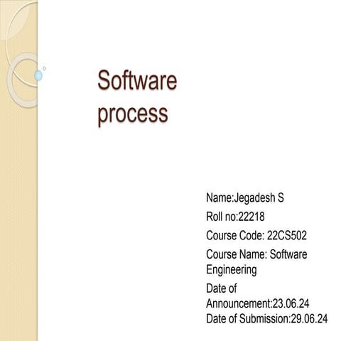 SoftWare processing and their rules for How to process | PPT