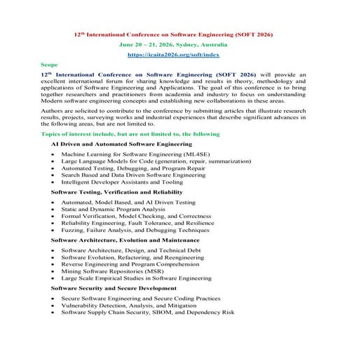 7th International Conference on Data Mining and Software Engineering ...