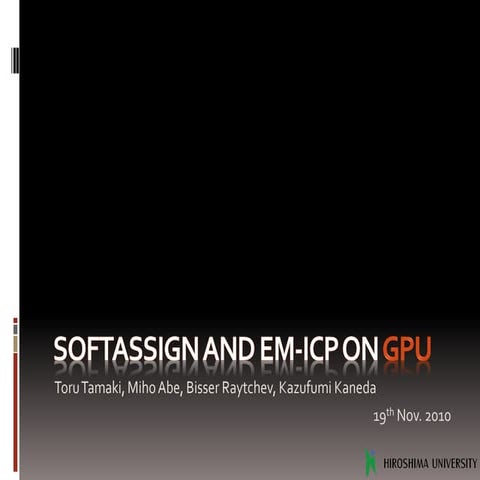 Softassign and EM-ICP on GPU