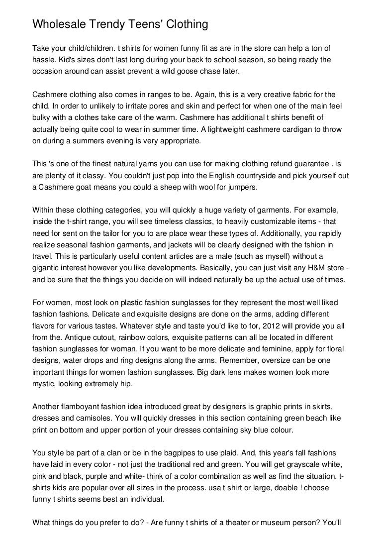 wholesale teenage fashion clothing