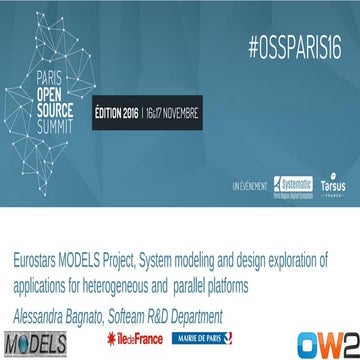 MODELS, a unified environment for the design of system applications on parall...