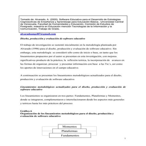 Diseño, producción y evaluación de software educativo