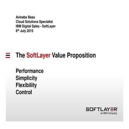 SoftLayer Value Proposition v1.04