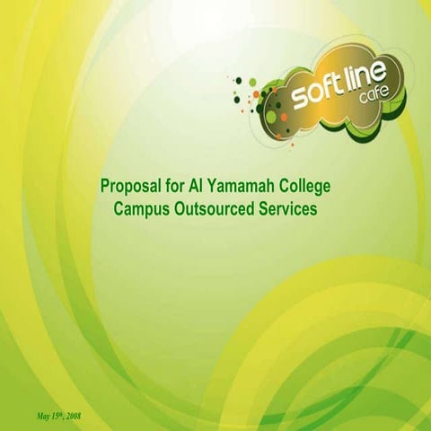 Business Proposal for Soft Line Cafe to operate at Al Yamamah University