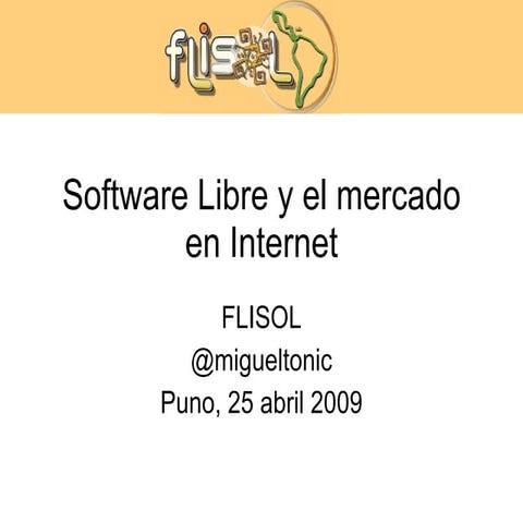 Software libre y el mercado en Internet